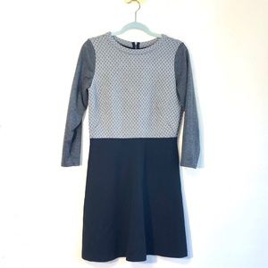 LOFT Sweater Dress Black and Gray